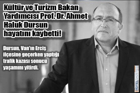Kültür ve Turizm Bakan Yardımcısı Prof. Dr. Ahmet Haluk Dursun hayatını kaybetti!