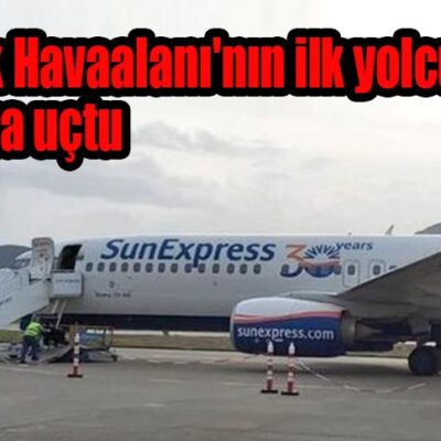 Zonguldak Havaalanı’nın ilk yolcu uçağı Almanya’ya uçtu