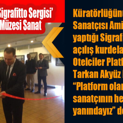 A. Metin Tunca’nın ‘Sigrafitto Sergisi’ İstanbul TGC Basın Müzesi Sanat Galerisinde açıldı.