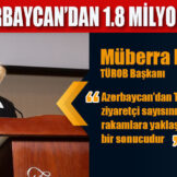 HEDEF AZERBAYCAN’DAN 1.8 MİLYON TURİST…