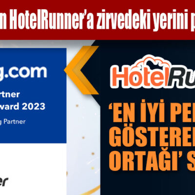 Booking.com’dan HotelRunner’a zirvedeki yerini perçinleyen ödül